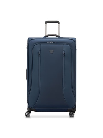 Roncato City 3.0 4 Rollen Trolley L 77 cm mit Dehnfalte blau