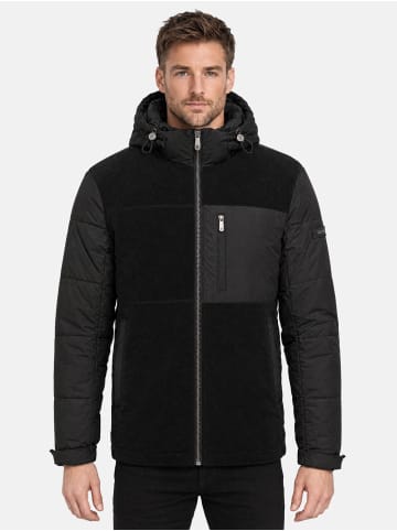 Winterjacke "A827" - mit Kapuze - in Schwarz