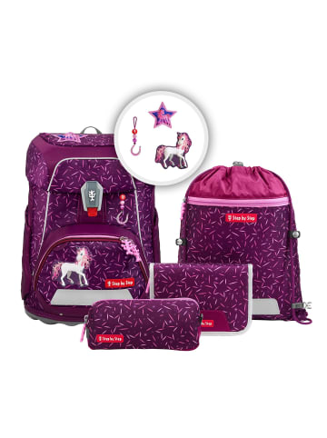 Step by Step Fit Schulranzen-Set 5-teilig Pretty Unicorn Nuala