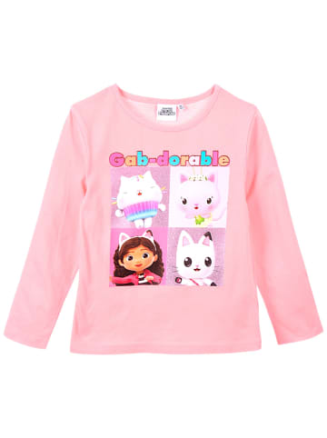 Gabby's Dollhouse Langarmshirt Gabby´s Dollhouse mit Glitzer in Pink