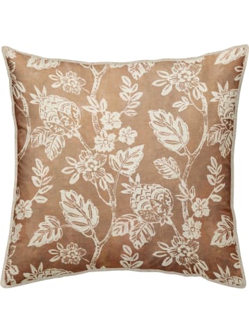 Erwin Müller Nicky-Velours, Samt Kissenhülle in nougat