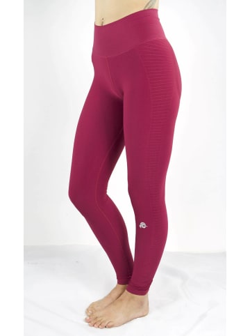 GUGGEN MOUNTAIN Leggings Uni in Aubergine