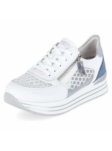 remonte Schnürhalbschuh in white