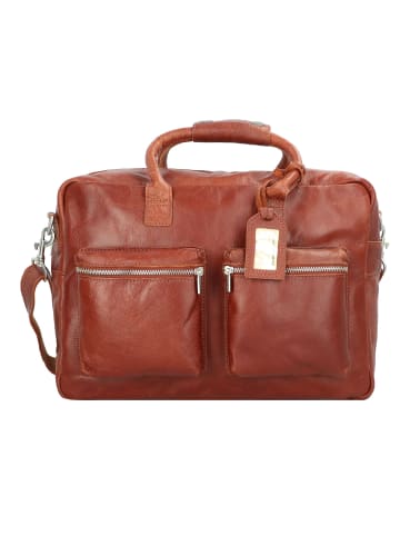 Cowboysbag Handtasche Leder 41 cm in cognac