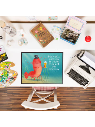 Mr. & Mrs. Panda Schreibunterlage Hummer Weizen Design mit Spruch in Weiß