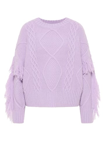 IZIA Damen Strickpullover in Flieder