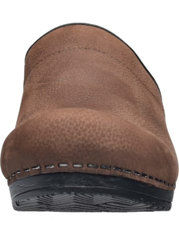Sanita Comfortwear Clog "Original-Sonja Textured Oil Op" in Braun