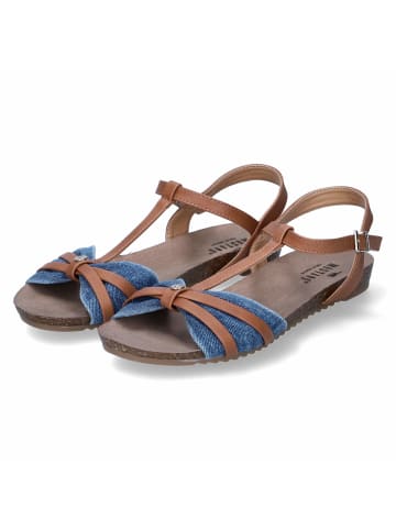 Mustang T-Steg-Sandalen in Blau