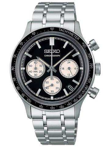 Seiko Herrenuhr Chronograph Schwarz