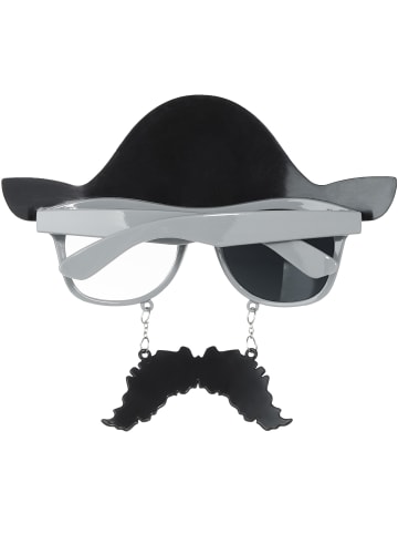 tectake Spaßbrille mit dem Motto Piraten, schwarz/grau