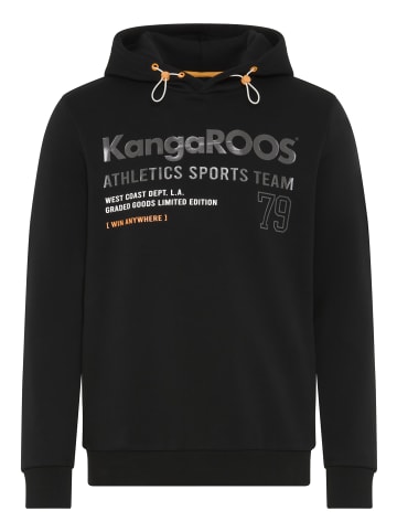 Kangaroos Kapuzensweatshirt in schwarz