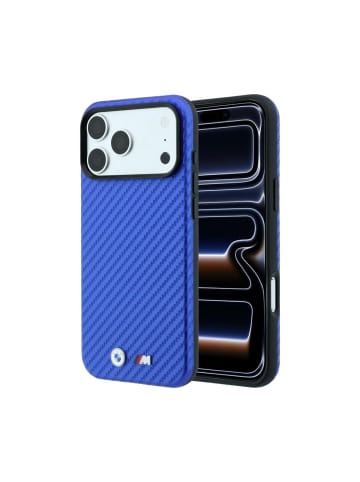 COFI 1453 BMW M Carbon kompatibel mit iPhone 18/17 Pro Max Blau Hülle in Blau