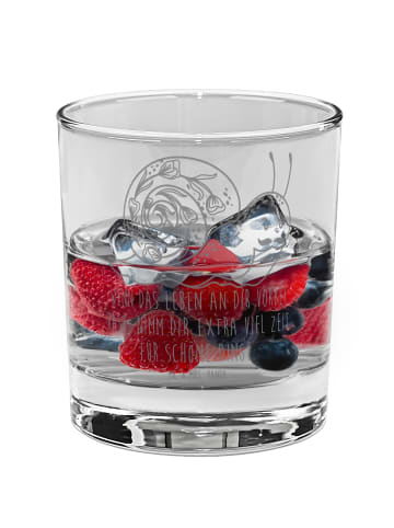 Mr. & Mrs. Panda Trinkglas Schnecke Sir mit Spruch in Transparent