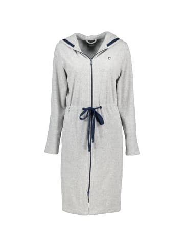 Cawö Home Cawö Home Bademäntel Damen Kurzmantel mit Kapuze Active 821 grau-melange-navy - 71 in grau-melange-navy - 71