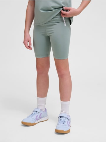 Hummel Tight Kurze Hose Hmlluna Gymnastik Mädchen in ICEBERG GREEN