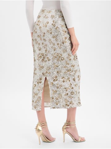 MOSS COPENHAGEN Paillettenrock MSCHMagnolia in silber gold - 0001