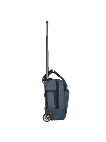 Dermata 2 Rollen Businesstrolley 44 cm Laptopfach petrol