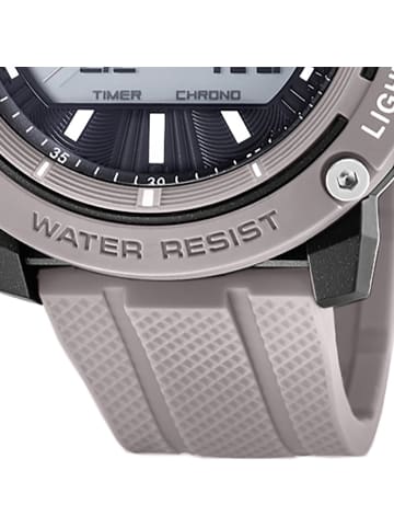 Calypso Analog-Digital-Armbanduhr Calypso Digital grau extra groß (ca. 52mm)