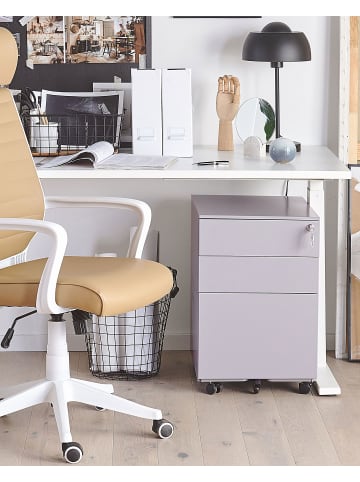Beliani Büroschrank CAMI in Grau - (W) 39 x (H) 60 x (L) 50 cm