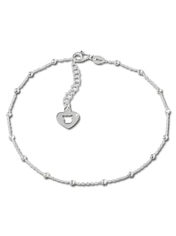 SilberDream Fußkette Silber 925 Sterling Silber ca. 26cm Herz