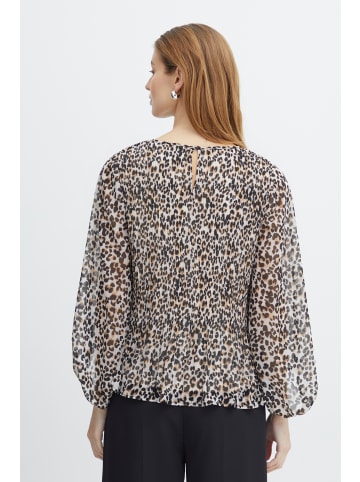 ICHI IHNALLA LS Loose fit in Leo Mix 1