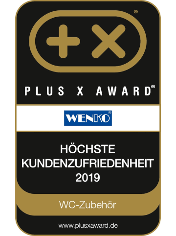 Wenko Freistehende WC-Bürste Hella in Schwarz, (B) 20 x (H) 69 x (L) 15 cm