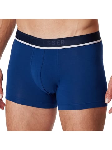Schiesser Boxershort 3er Pack in Schwarz/Blau