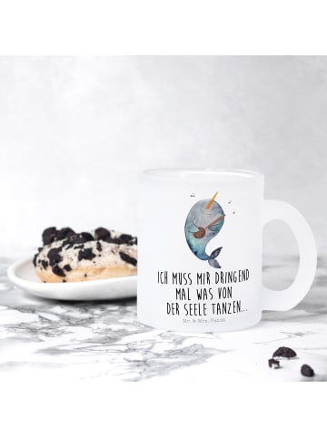 Mr. & Mrs. Panda Tasse Narwal Gitarre mit Spruch in Transparent