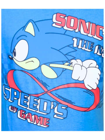 Sonic Schlafanzug kurz Sonic The Hedgehog in Blau