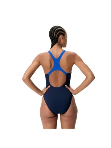 Speedo Medley Logo Medalist Badeanzug in Blau