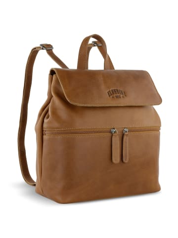 KLONDIKE 1896 Gold Mike City Rucksack Leder 30 cm in cognac