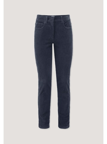 Hessnatur Hose Cord Slim Leg in marine