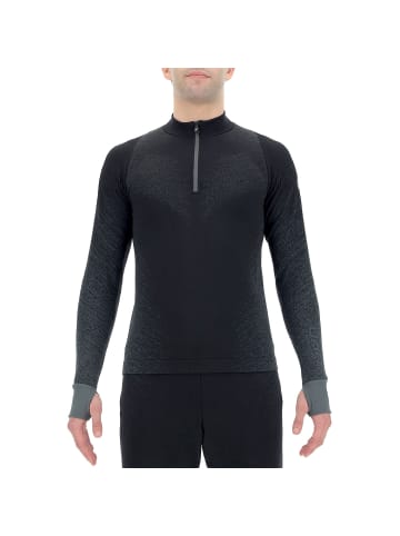 UYN M EXCELERATILONGSLEEVE ZIP in Schwarz