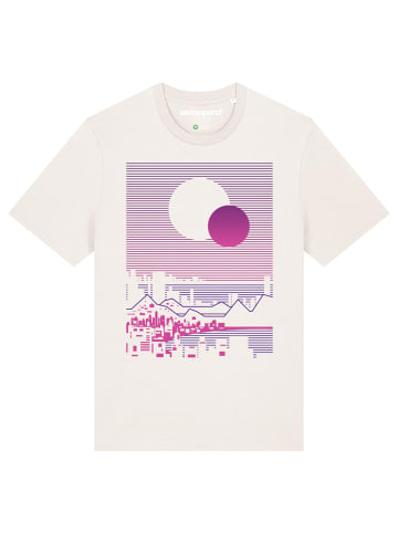 wat? Apparel T-Shirt Sun and Moon Skyline in Off White