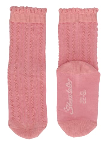 Sterntaler Socken 3er-Pack Struktur in zartrosa