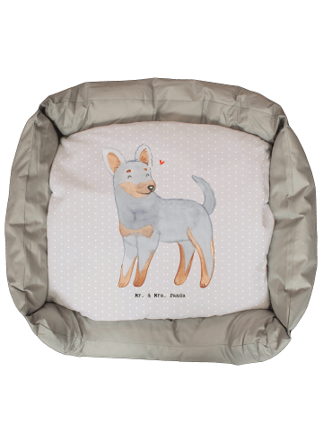 Mr. & Mrs. Panda Hundecouch Prager Rattler Lebensretter ohne Spruch in Grau Pastell