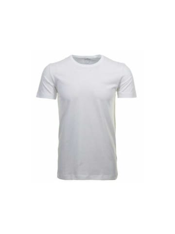 Ragman Rundhals T-Shirt für Herren in weiß