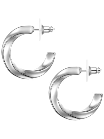 Yokoamii Creolen aus Metall-Legierung in silber