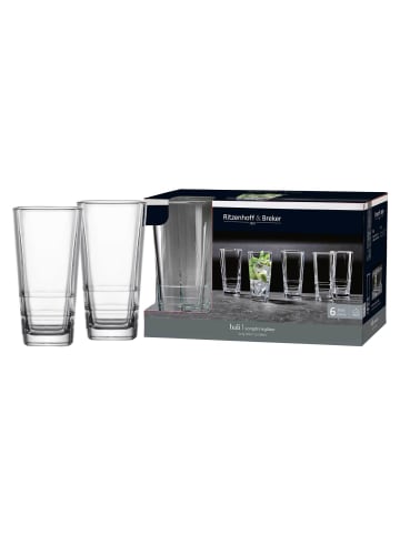 Ritzenhoff & Breker 6er Set Longdrinkgläser Bali in 370 ml in transparent