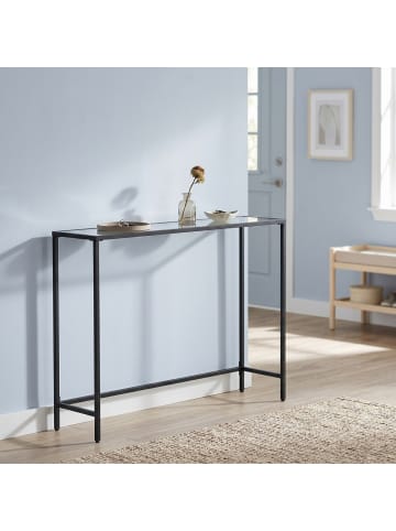 VASAGLE Konsolentisch Baris in Schwarz-Grau - (B)100 x (H)80 x (T)20 cm