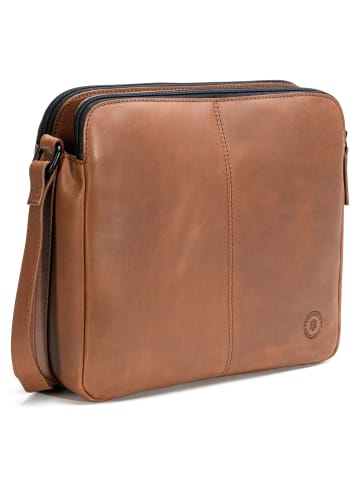 Farmhood Nashville XL Umhängetasche 2 Fächer Leder 29 cm in mid brown