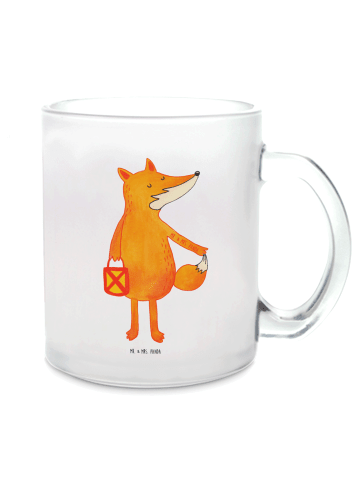 Mr. & Mrs. Panda Große Teetasse Fuchs Laterne ohne Spruch in Transparent