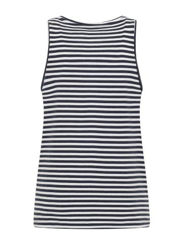 ELBSAND Top  in Coldwater + Bright White STRIPE