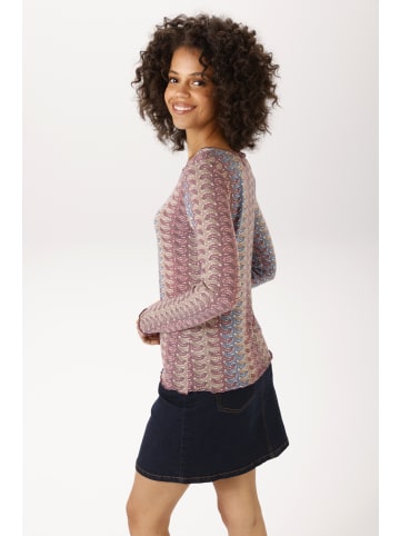 Aniston CASUAL Langarmshirt in bunt