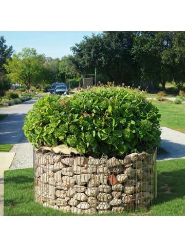 SONGMICS Gabione Patya in Silbern - (H)40 x (D)90 cm