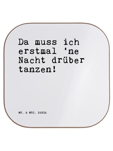 Mr. & Mrs. Panda Untersetzer Tasse Da muss ich erstmal... mit Sp... in Weiß