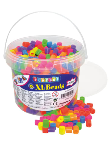 Playbox Bügelperlen XL-Eimer 900 Stk. Neon - ab 3 Jahren