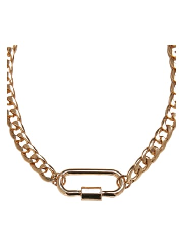 Urban Classics Urban Classics Unisex Fastener Necklace in gold