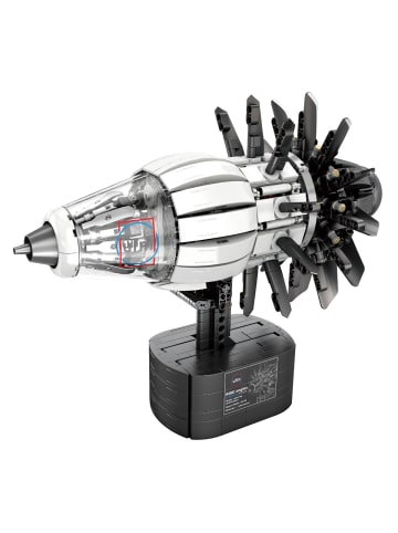 COFI 1453 Reobrix 33018 Flugzeugmotor 1351 Teile Klemmbaustein Modell ab 14 in Grau