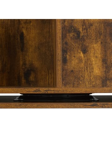 relaxdays Bücherregal in Braun - (B)39 x (H)125,5 x (T)39 cm